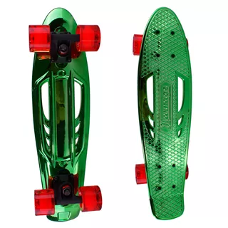 Pennyboard Karnage Chrome Retro - Silver-Blue - Green-Red