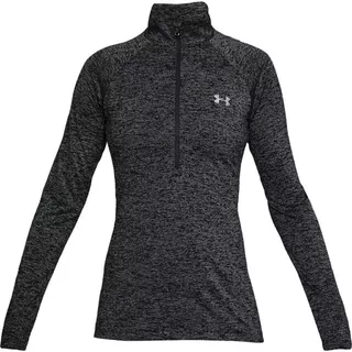 Dámská funkční mikina Under Armour New Tech 1/2 Zip - Twist - Black/Black/Metallic Silver - Black/Black/Metallic Silver