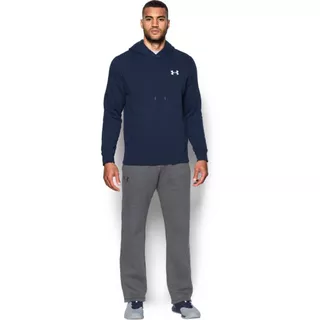 Pánska mikina Under Armour Rival Fitted Pull Over - MIDNIGHT NAVY / WHITE