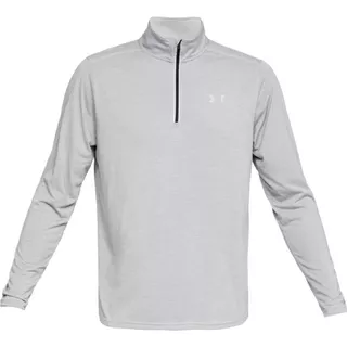 Men’s Sweatshirt Under Armour Threadborne Streaker 1/4 Zip - Steel Light Heather/Charcoal Medium Heather/Reflective