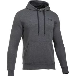 Pánska mikina Under Armour Rival Fitted Pull Over - CARBON HEATHER / BLACK