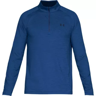 Pánske tričko Under Armour Playoff 1/4 Zip - Mediterranean - Royal / Academy / Academy