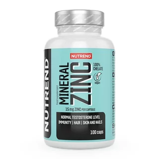 Doplněk stravy s obsahem zinku Nutrend Mineral Zinc 100% Chelate, 100 kapslí