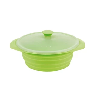 Folding Bowl FERRINO Contenitore Pieghvole - Orange - Green