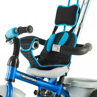 Three-Wheel Stroller/Tricycle with Tow Bar DHS Scooter Plus - Blue