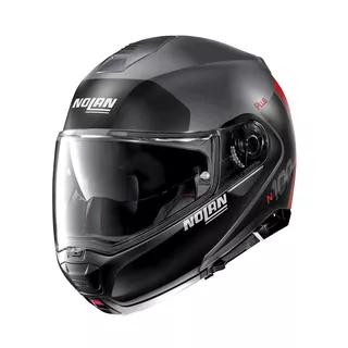 Nolan N100-5 Plus Distinctive N-Com Motorradhelm - Flat Lava Grey