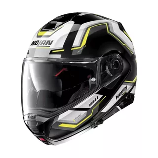 Motorcycle Helmet Nolan N100-5 Upwind N-Com P/J - Glossy Black - Glossy Black