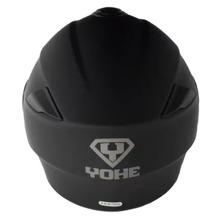 Moto prilba Yohe 938 Double Visor - matne čierna