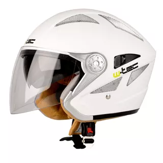 Motorcycle Helmet W-TEC V529 - White - White