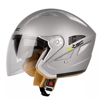 Motorcycle Helmet W-TEC V529 - White - Grey