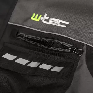 Kurtka motocyklowa W-TEC Cronus wodoodporna - OUTLET - Czarno-szary