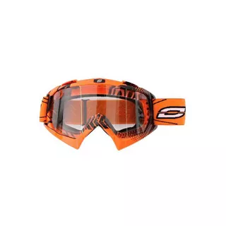 Motocross Goggles Ozone Mud - White - Orange