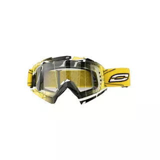 Motocross Goggles Ozone Mud - Red-Grey - Yellow