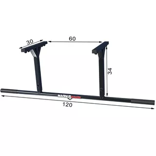 Ceiling-Mounted Pull-Up Bar with 2 Grips MAGNUS POWER MP1020