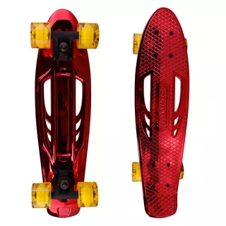 Karnage Chrome Retro Penny Board - rot-gelb