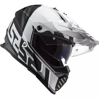 Motorcycle Helmet LS2 MX436 Pioneer Evo - Evolve White Cobalt