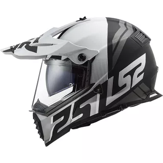 Motorcycle Helmet LS2 MX436 Pioneer Evo - Evolve White Cobalt