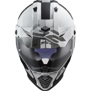 Motorcycle Helmet LS2 MX436 Pioneer Evo - Cobra Matt Black Blue