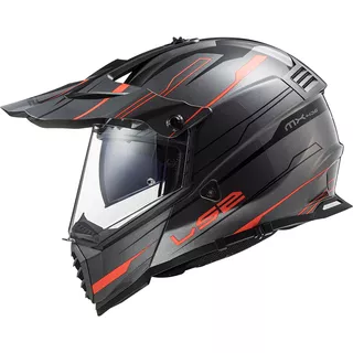 Motorcycle Helmet LS2 MX436 Pioneer Evo - Evolve Red White