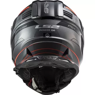 LS2 MX436 Pioneer Evo Motorradhelm - Router Matt Black H-V Yellow