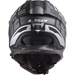 Motorcycle Helmet LS2 MX436 Pioneer Evo - Knight Titanium Orange