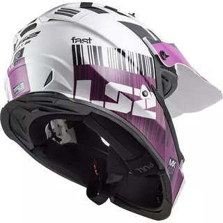 Motorradhelm LS2 MX437 Fast Evo XCode