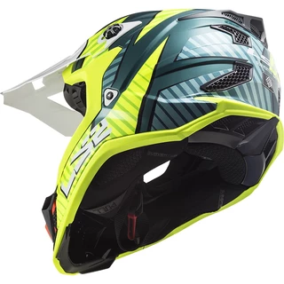 Motocross Helmet LS2 MX700 Subverter Astro - Cobalt H-V Yellow