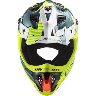 LS2 MX700 Subverter Astro Motocross-Helm - Kobalt H-V Gelb