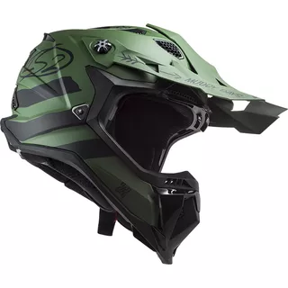 Motocross Helmet LS2 MX700 Subverter Cargo - Matt Military Green