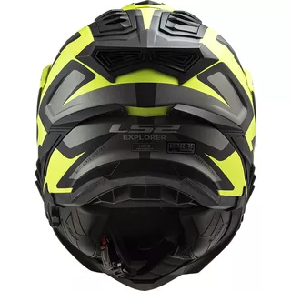 Enduro Helmet LS2 MX701 Explorer Alter - Matt Black H-V Yellow