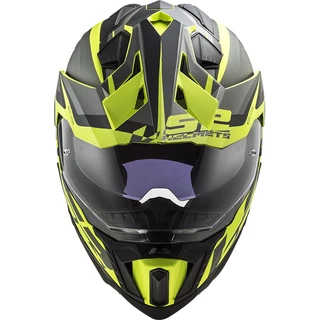 Enduro Helmet LS2 MX701 Explorer Alter - Matt Black White