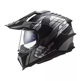 Enduro-Helm LS2 MX701 Explorer Atlantis - Matt Titanium