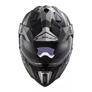 Enduro Helmet LS2 MX701 Explorer Atlantis - Matt Titanium