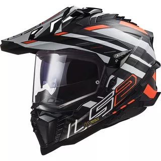 Enduro prilba LS2 MX701 Explorer C Edge Black Fluo Orange