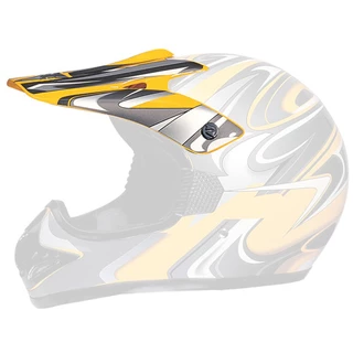 Replacement Visor for WORKER MAX 606-1 Helmet - CAT silver graphic - Yellow