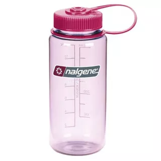 NALGENE Wide Mouth 500 ml Outdoor-Trinkflasche - Clear Pink 16 WM