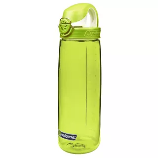 Sports Water Bottle NALGENE On The Fly 700ml - Clear/Seaport Cap - Spring Green/Iguana Cap