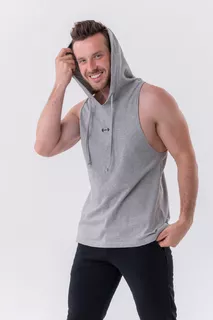 Men’s Hooded Tank Top Nebbia 323 - Light Grey