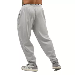 Volné tepláky s kapsami Nebbia Signature 702 - Light Grey