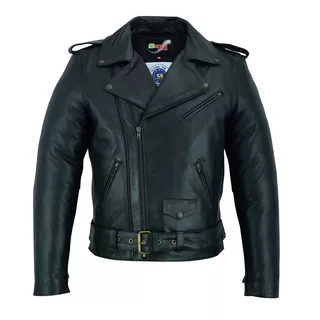 Leather Motorcycle Jacket BSTARD BSM 7830 - 5XL