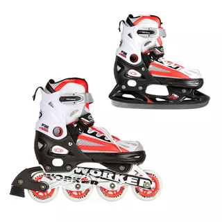 WORKER Nolan 2in1 in-line skates - Red