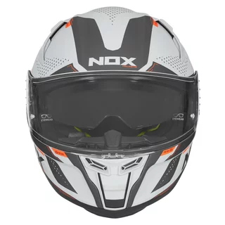 Moto prilba NOX N303-S NEO šedá-neon oranžová