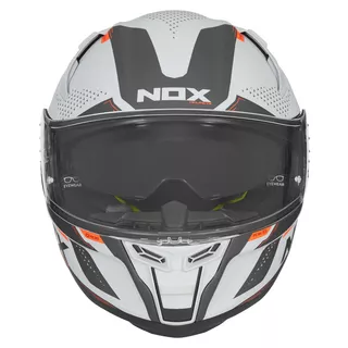 Motorcycle Helmet NOX N303-S NEO Gray/Neon Orange