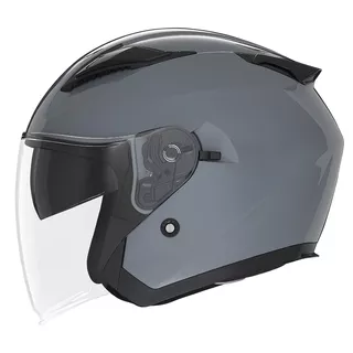 Moto helma NOX N129 pastelová šedá