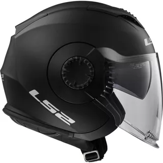 Motorcycle Helmet LS2 OF570 Verso Single - Matt Black