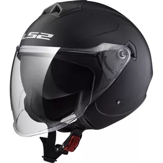 Motorcycle Helmet LS2 OF573 Twister II Single Mono - S(55-56) - Matt Black