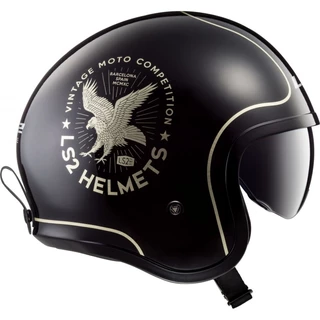 Motorcycle Helmet LS2 OF599 Spitfire Flier Black Gold