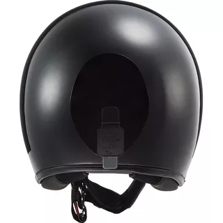 Open Face Motorcycle Helmet LS2 OF601 Bob Solid - Matt Black