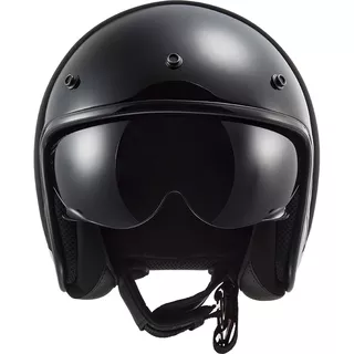 Open Face Motorcycle Helmet LS2 OF601 Bob Solid