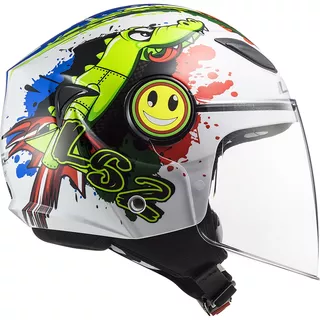 Children’s Open Face Motorcycle Helmet LS2 PF602 Funny